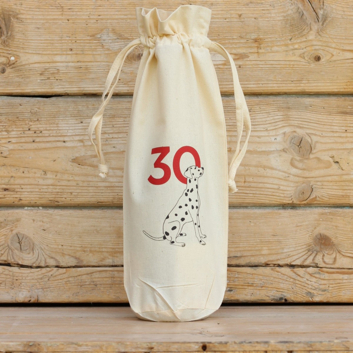 Age Thirty Cotton Bottle Gift Bag
