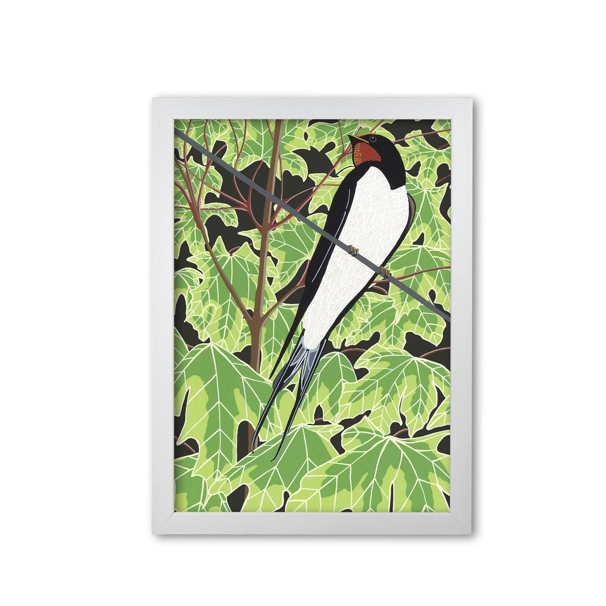 Swallow Garden Bird Mounted And Framed Print