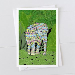Indian Elephant Greeting Card