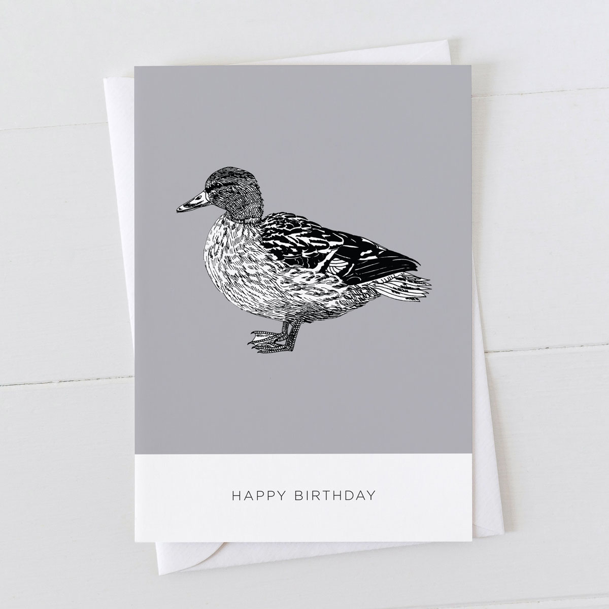 Mallard Duck Bird Happy Birthday Greeting Card