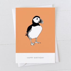 Puffin Bird Happy Birthday Card