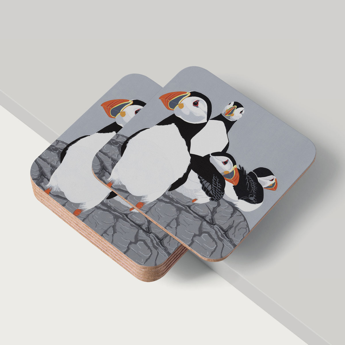 Puffinry Puffins Coaster Placemat Homewares