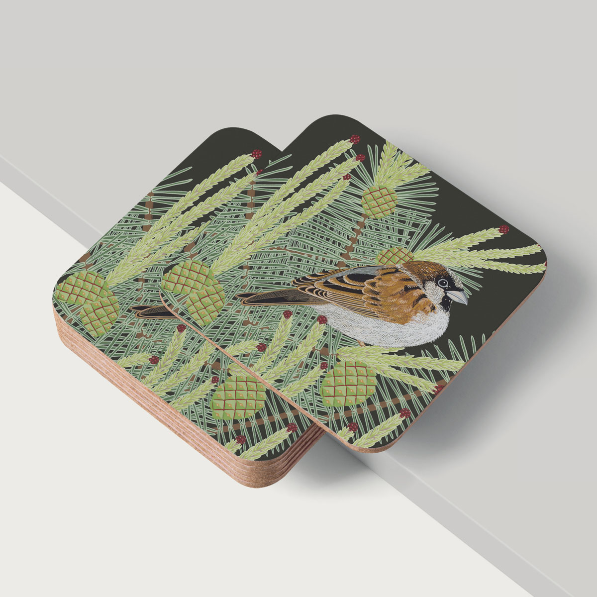 Chaffinch Bird Placemat And Coaster Tableware