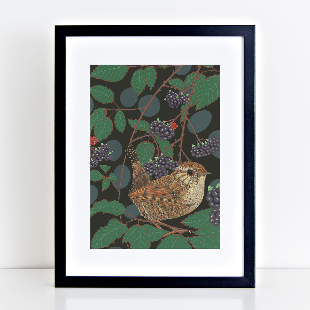 Wren Garden Bird Mounted And Framed Print