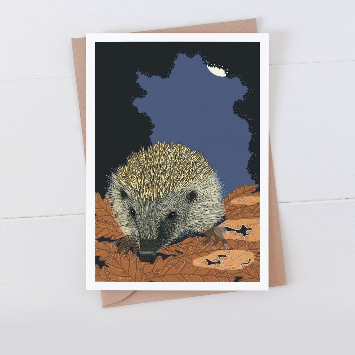 7x5 Greeting Card Hedgehog