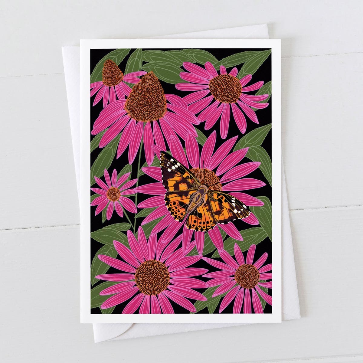 Painted Lady Butterfly Card By Bird The Artist